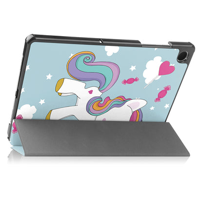 Fodral för Samsung Galaxy Tab A9+, Techsuit, FoldPro Unicorn, Flerfärgad