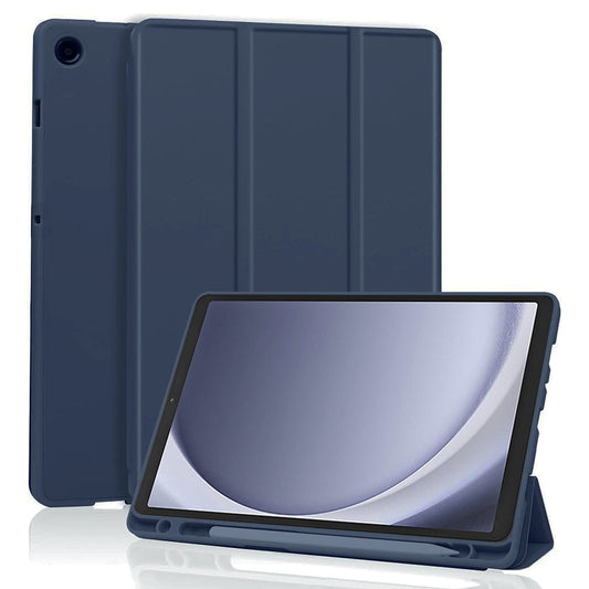 Fodral för Samsung Galaxy Tab A11 / Tab A9, Techsuit, Flex Trifold, Marinblå