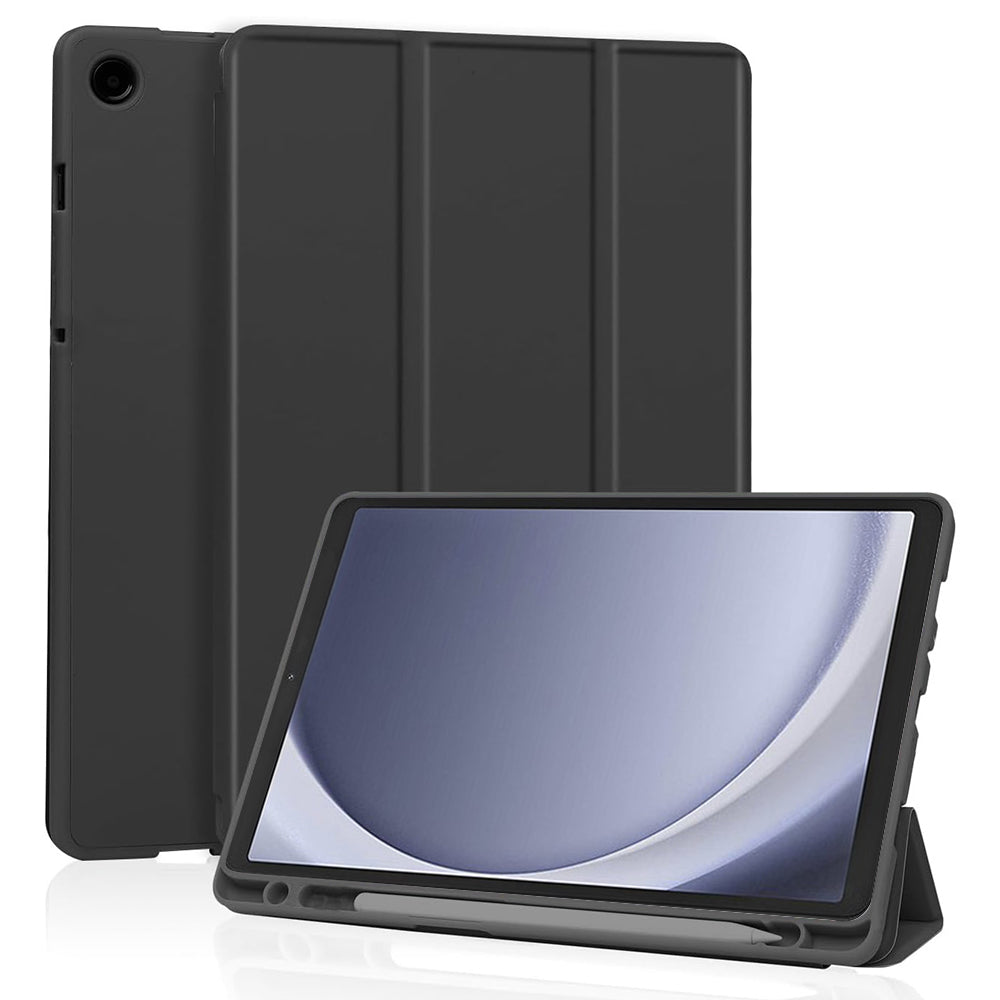 Fodral för Samsung Galaxy Tab A11 / Tab A9, Techsuit, Flex Trifold, Svart
