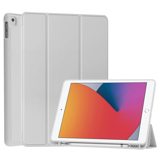 Fodral för Samsung Galaxy Tab S10 FE+, Techsuit, Flex Trifold, Grå