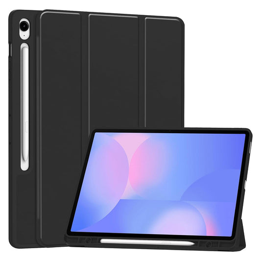 Fodral för Samsung Galaxy Tab S10 FE+, Techsuit, Flex Trifold, Svart