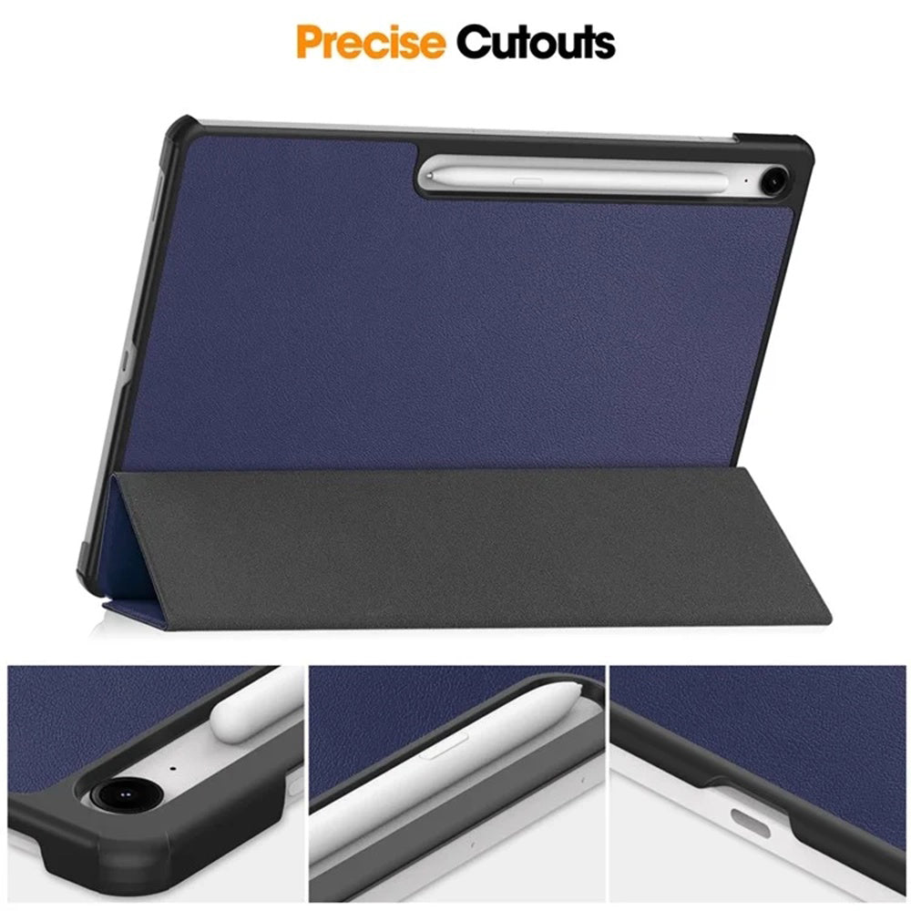 Fodral för Samsung Galaxy Tab S10 FE+, Techsuit, FoldPro, Röd