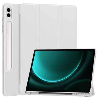 Fodral för Samsung Galaxy Tab S10+ / Tab S9 FE+ / Tab S9+, Techsuit, Flex Trifold, Grå