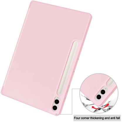 Fodral för Samsung Galaxy Tab S10+ / Tab S9 FE+ / Tab S9+, Techsuit, Flex Trifold, Rosa