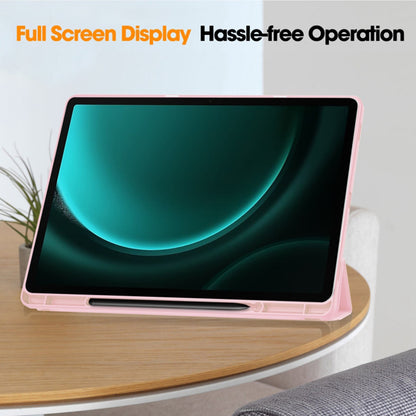 Fodral för Samsung Galaxy Tab S10+ / Tab S9 FE+ / Tab S9+, Techsuit, Flex Trifold, Rosa