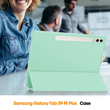 Fodral för Samsung Galaxy Tab S10+ / Tab S9+, Techsuit, Flex Trifold, Rosa