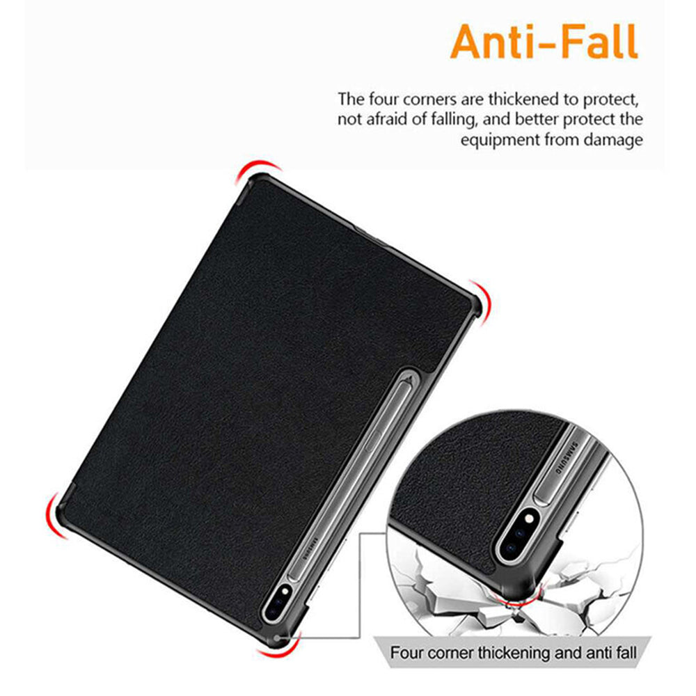 Fodral för Samsung Galaxy Tab S10 Ultra / Tab S9 Ultra / Tab S8 Ultra, Techsuit, FoldPro, Svart