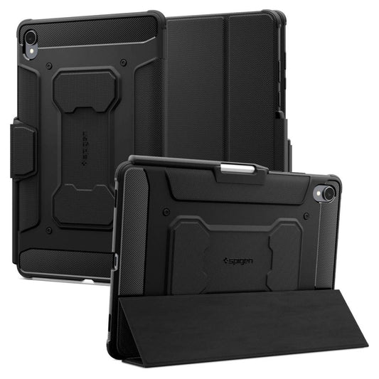 Fodral för Samsung Galaxy Tab S11, Spigen, Rugged Armor Pro, Svart ACS10149