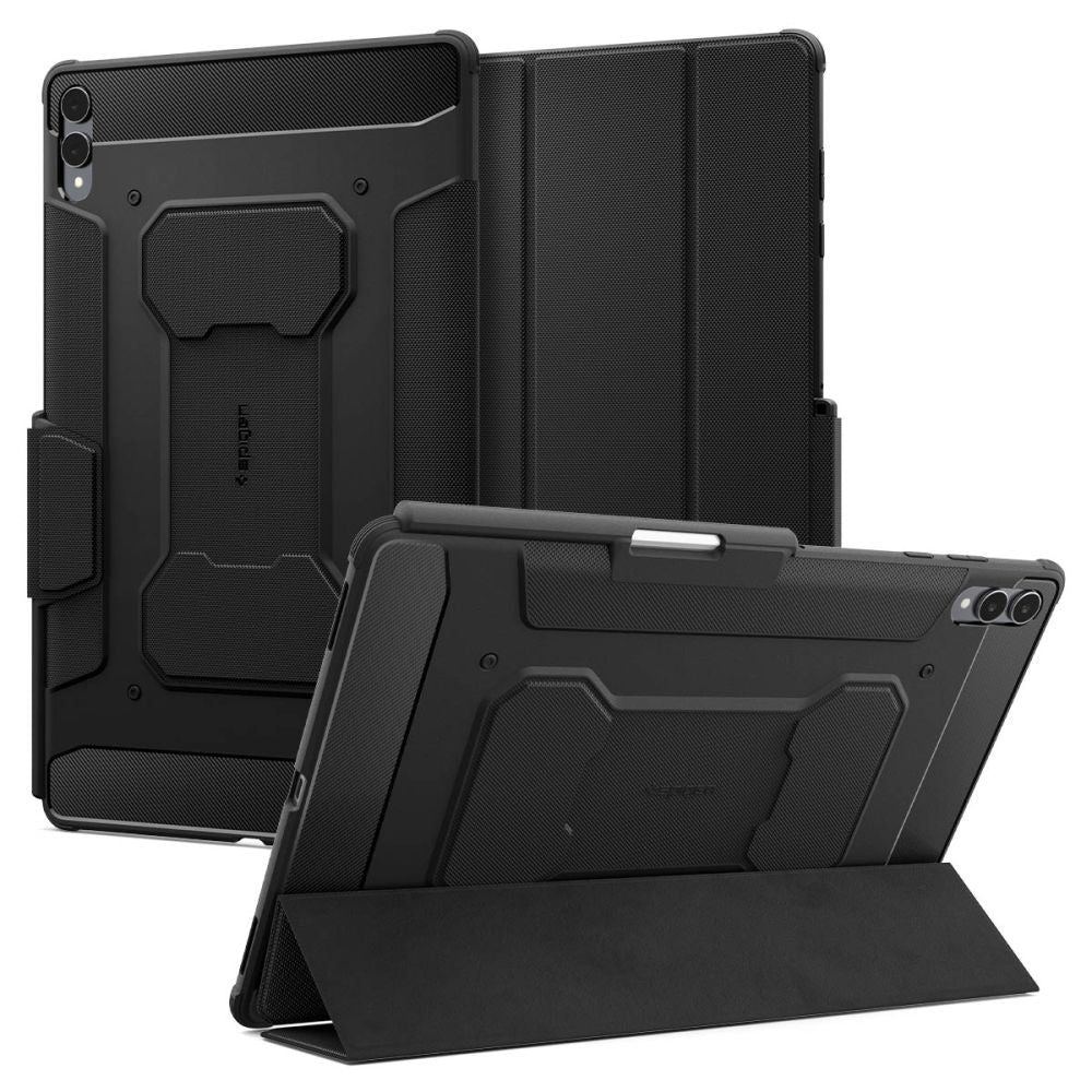 Fodral för Samsung Galaxy Tab S11 Ultra, Spigen, Rugged Armor Pro, Svart ACS10150