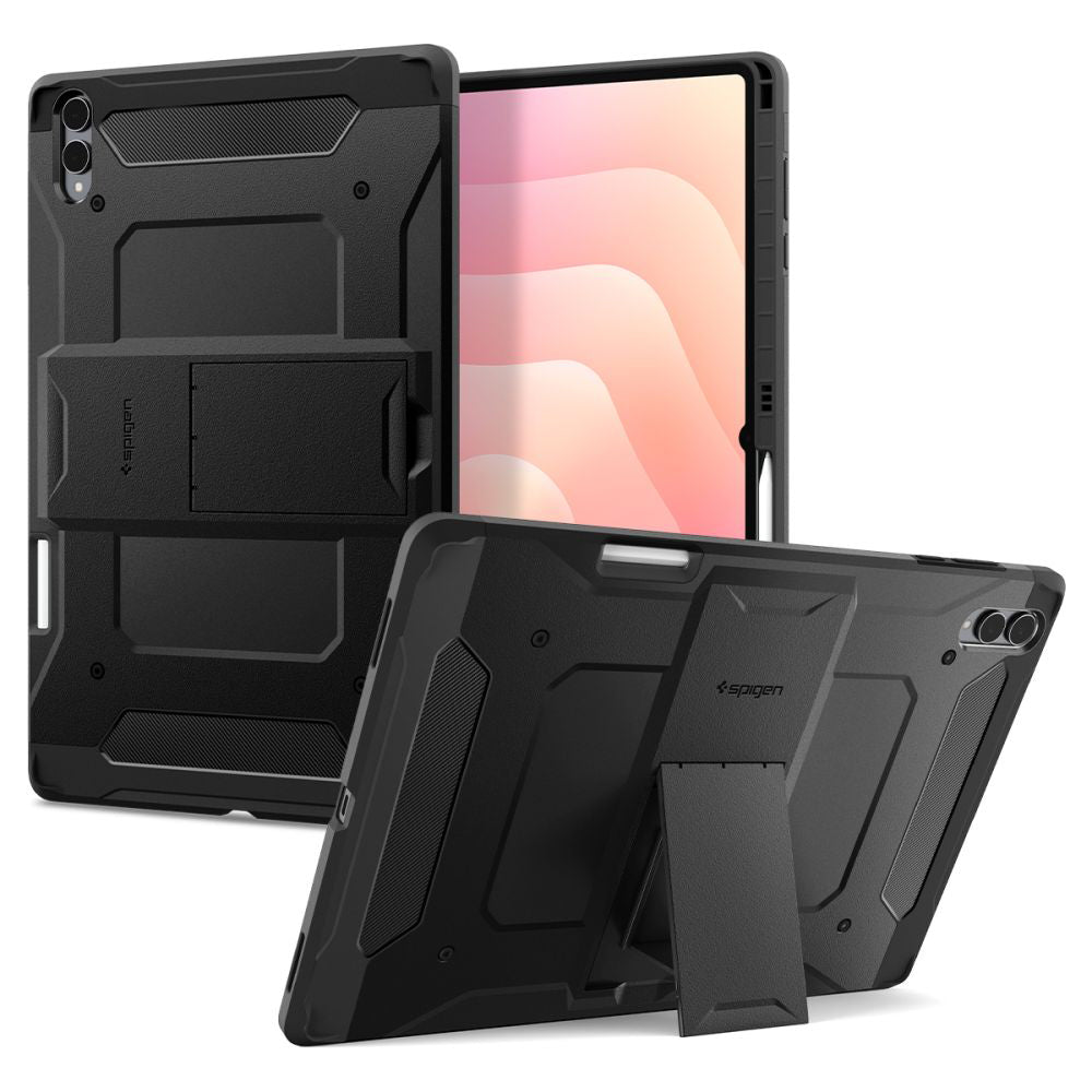 Fodral för Samsung Galaxy Tab S11 Ultra, Spigen, Tough Armor, Svart
