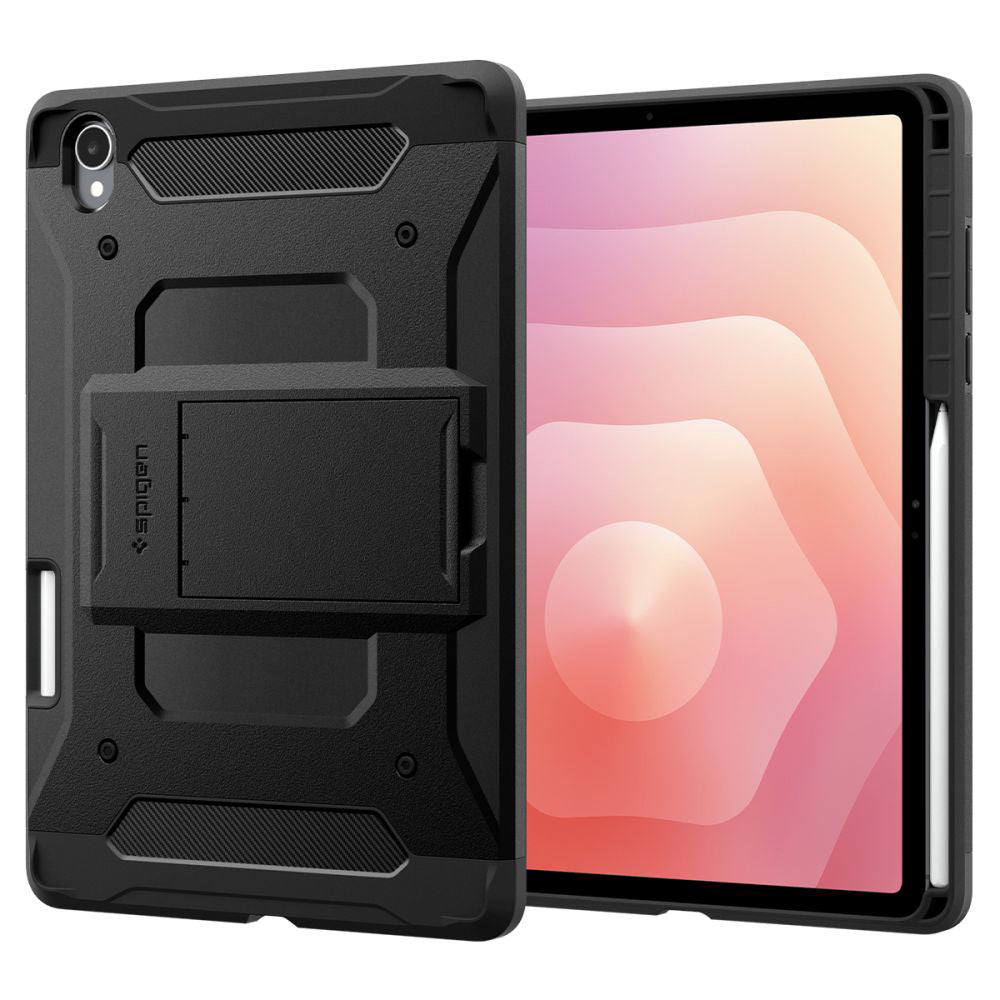 Fodral för Samsung Galaxy Tab S12 Plus, Spigen, Tough Armor Pro, Svart ACS11827