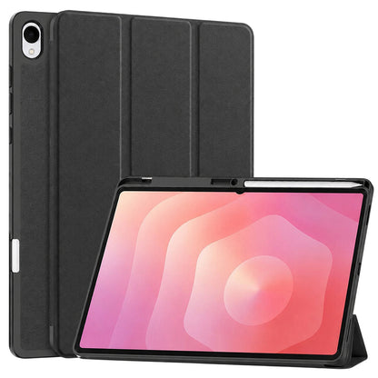 Fodral för Samsung Galaxy Tab S12 Plus, Techsuit, Flex Trifold, Svart