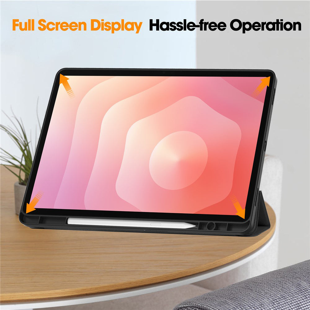 Fodral för Samsung Galaxy Tab S12 Plus, Techsuit, Flex Trifold, Svart