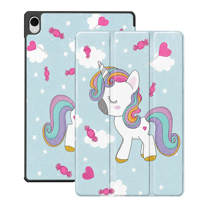 Fodral för Samsung Galaxy Tab S12 Plus, Techsuit, FoldPro Unicorn, Flerfärgad
