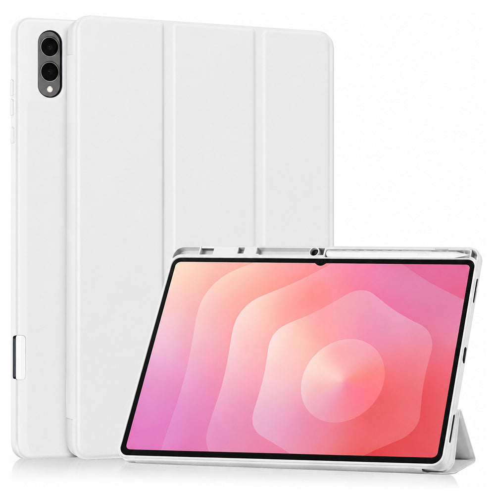 Fodral för Samsung Galaxy Tab S12 Ultra / Tab S11 Ultra, Techsuit, Flex Trifold, Grå