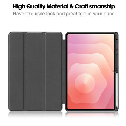 Fodral för Samsung Galaxy Tab S12 Ultra / Tab S11 Ultra, Techsuit, Flex Trifold, Rosa