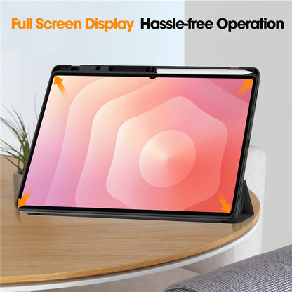 Fodral för Samsung Galaxy Tab S12 Ultra / Tab S11 Ultra, Techsuit, Flex Trifold, Rosa