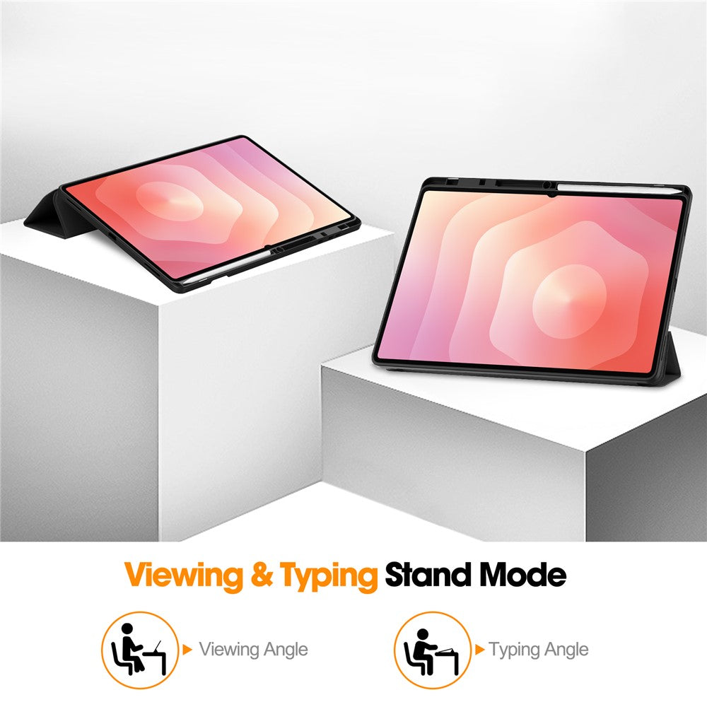 Fodral för Samsung Galaxy Tab S12 Ultra / Tab S11 Ultra, Techsuit, Flex Trifold, Grön
