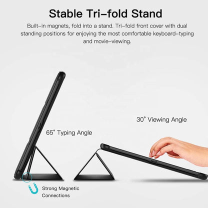 Fodral för Samsung Galaxy Tab S5e, Techsuit, FoldPro, Svart