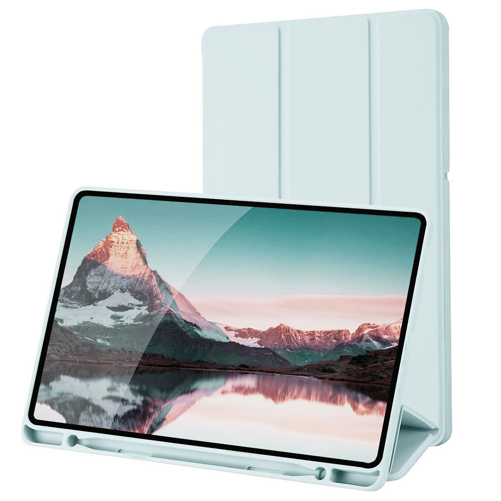 Fodral för Samsung Galaxy Tab S6 Lite (2024) / Tab S6 Lite (2022) / Tab S6 Lite (2020), Techsuit, Flex Trifold, Blå