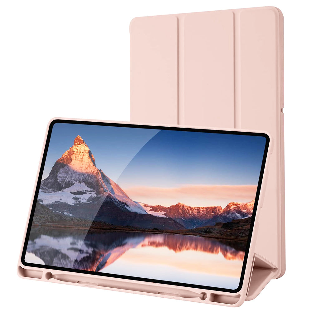 Fodral för Samsung Galaxy Tab S6 Lite (2024) / Tab S6 Lite (2022) / Tab S6 Lite (2020), Techsuit, Flex Trifold, Rosa