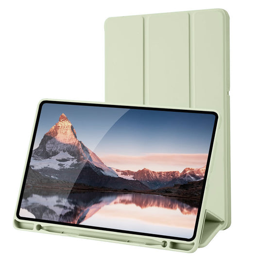Fodral för Samsung Galaxy Tab S6 Lite (2024) / Tab S6 Lite (2022) / Tab S6 Lite (2020), Techsuit, Flex Trifold, Grön Matcha