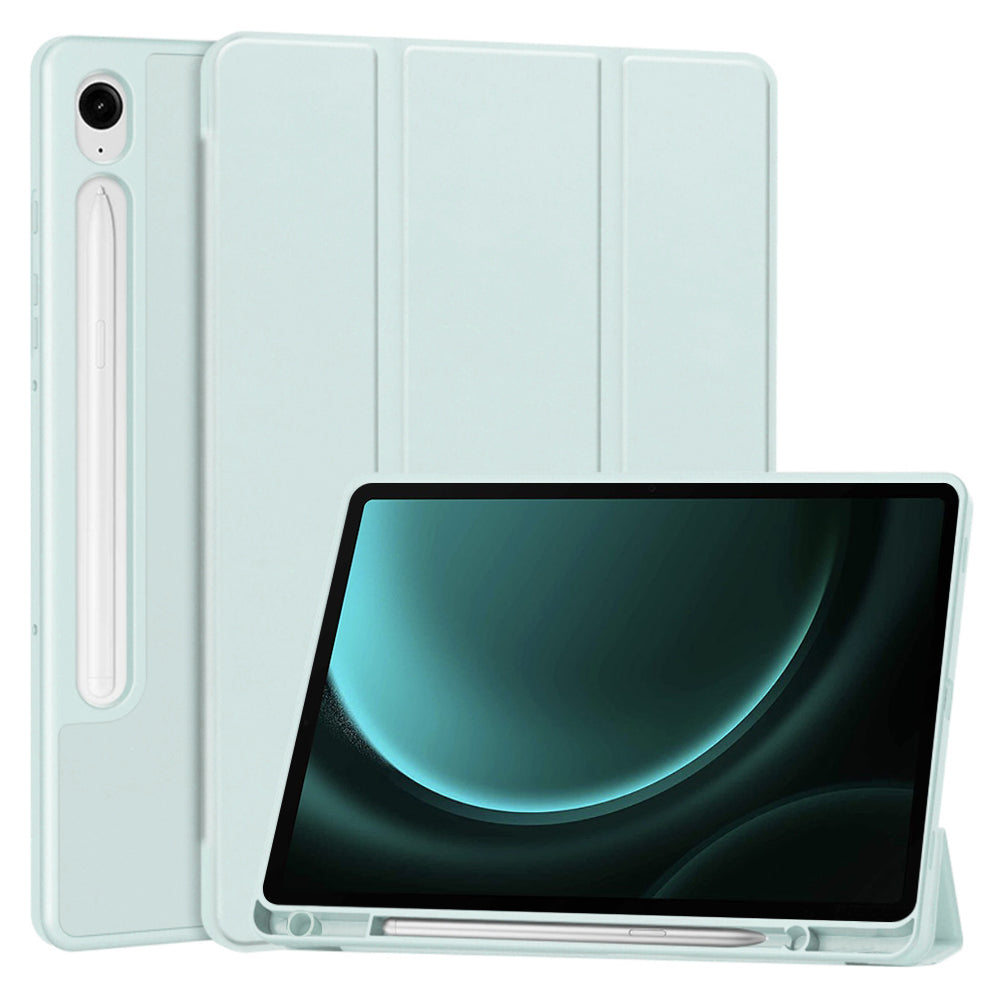Fodral för Samsung Galaxy Tab S9 FE / Tab S9 / Tab S10 FE, Techsuit, Flex Trifold, Blå
