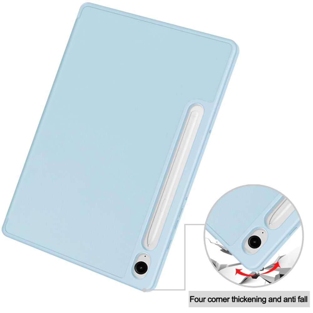Fodral för Samsung Galaxy Tab S9 FE / Tab S9 / Tab S10 FE, Techsuit, Flex Trifold, Blå