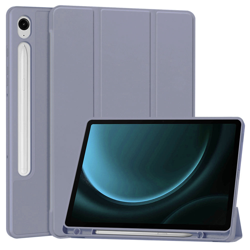Fodral för Samsung Galaxy Tab S9 FE / Tab S9 / Tab S10 FE, Techsuit, Flex Trifold, Lila