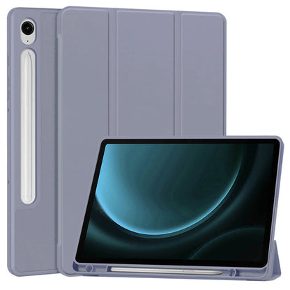 Fodral för Samsung Galaxy Tab S9 FE / Tab S9 / Tab S10 FE, Techsuit, Flex Trifold, Lila
