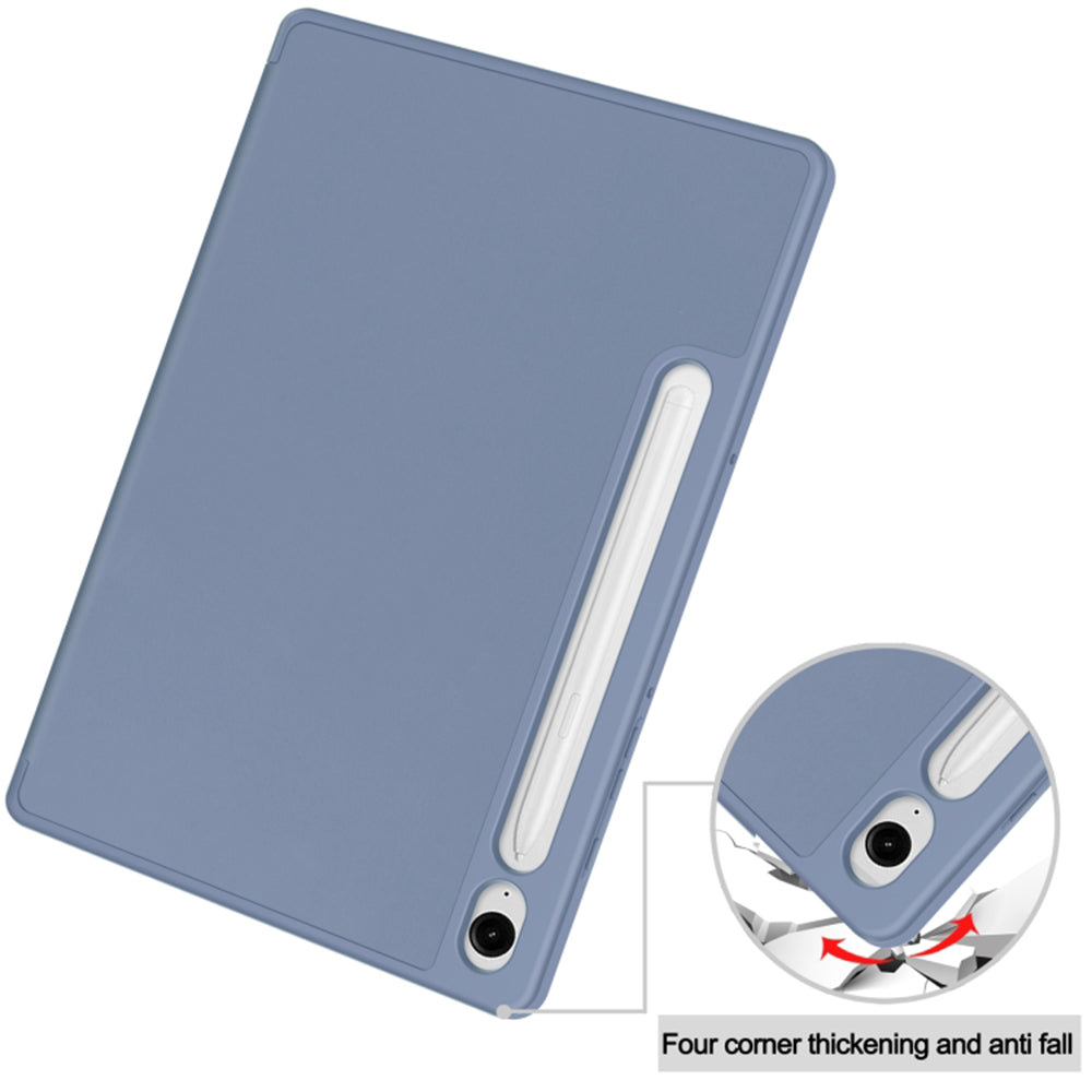Fodral för Samsung Galaxy Tab S9 FE / Tab S9 / Tab S10 FE, Techsuit, Flex Trifold, Lila
