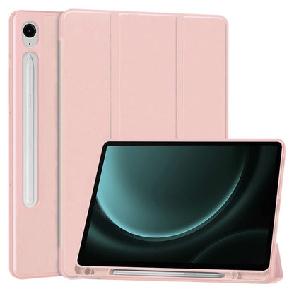 Fodral för Samsung Galaxy Tab S9 FE / Tab S9 / Tab S10 FE, Techsuit, Flex Trifold, Rosa