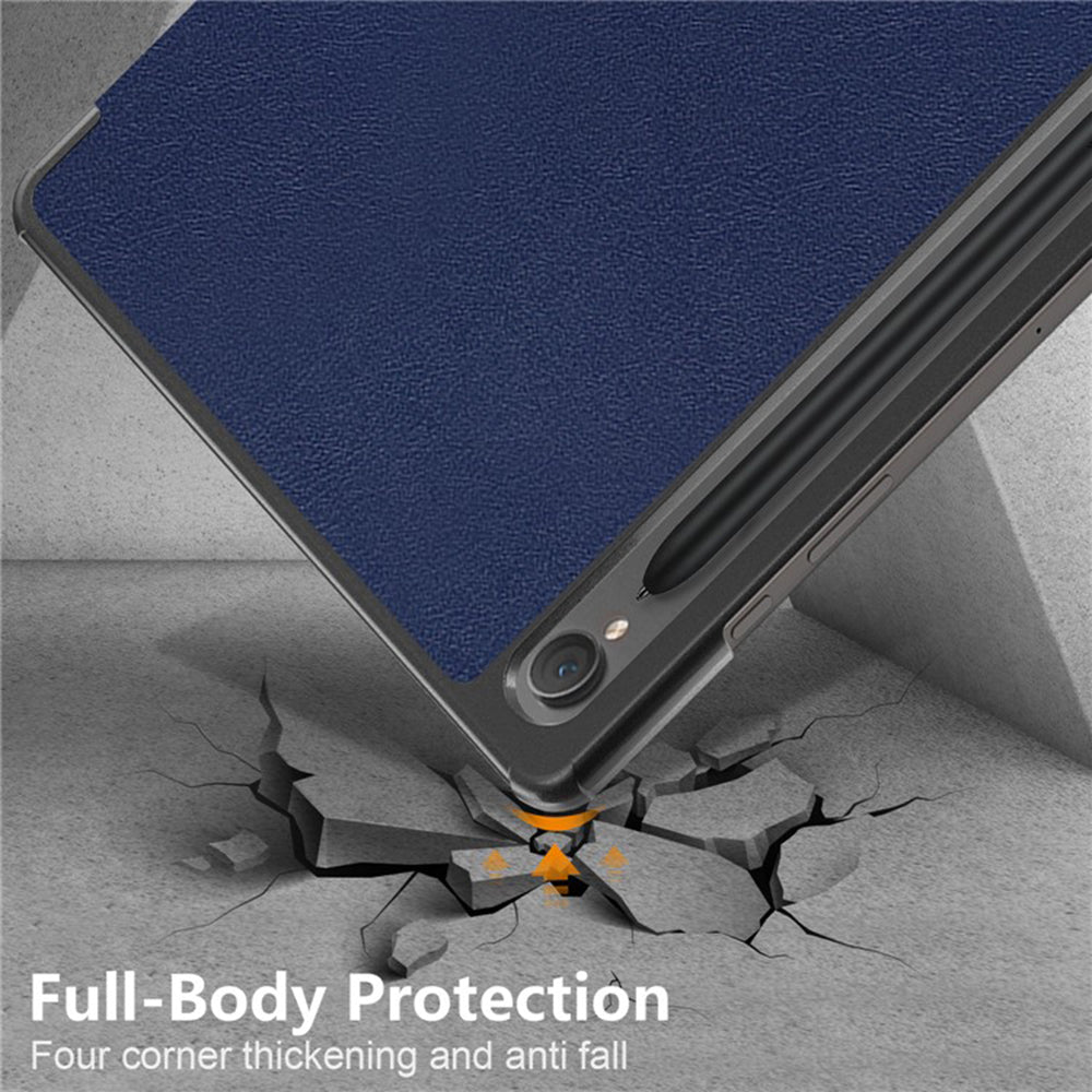 Fodral för Samsung Galaxy Tab S9 FE / Tab S9 / Tab S10 FE, Techsuit, FoldPro, Blå