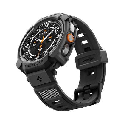 Fodral för Samsung Galaxy Watch Ultra2, Spigen, Rugged Armor Pro, Matt svart ACS11612