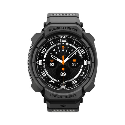 Fodral för Samsung Galaxy Watch Ultra2, Spigen, Rugged Armor Pro, Matt svart ACS11612