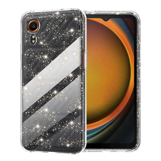 Fodral för Samsung Galaxy Xcover7 G556, Techsuit, SparkleSkin, Transparent