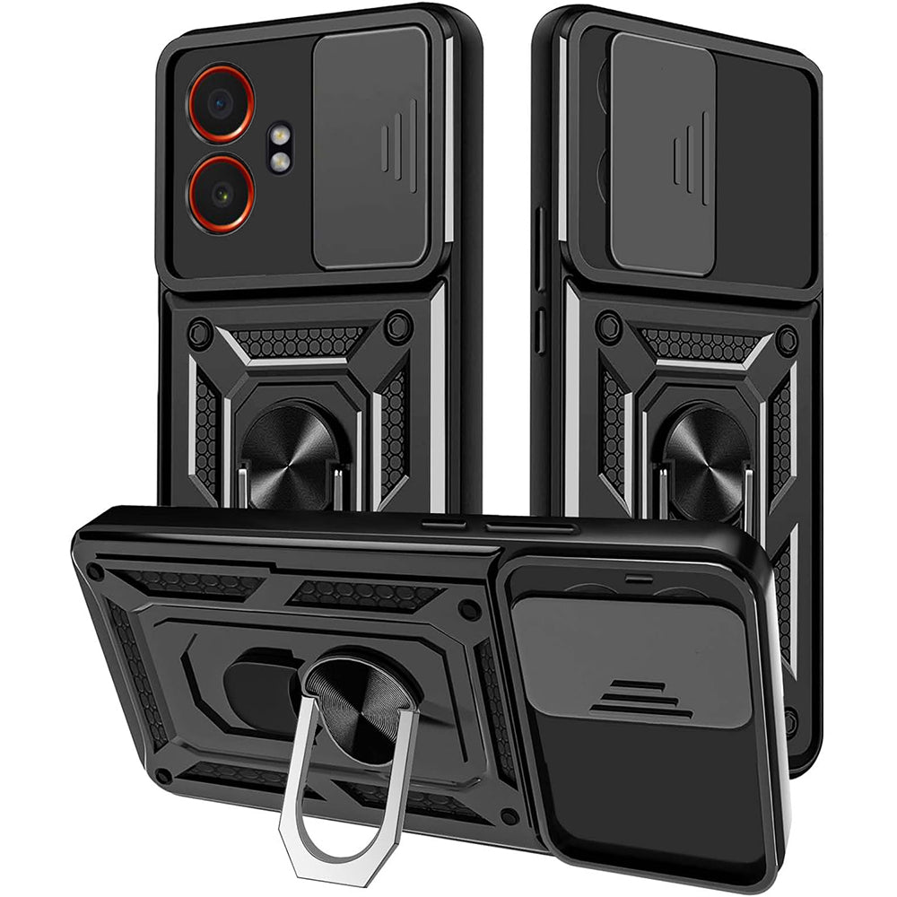 Fodral för Samsung Galaxy XCover7 Pro, Techsuit, CamShield, Svart