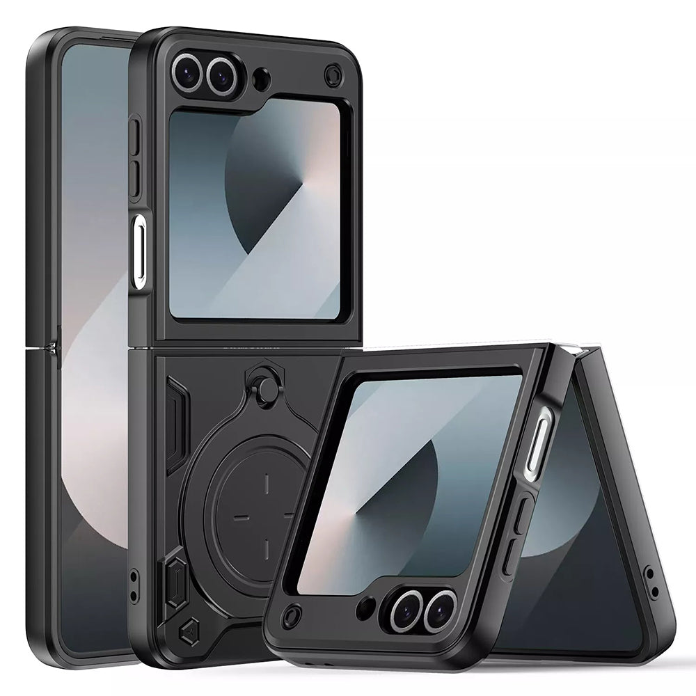 Fodral för Samsung Galaxy Z Flip7 FE F761 / Z Flip6 F741, Techsuit, CamGuard Pro, Svart