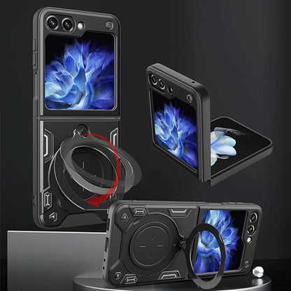 Fodral för Samsung Galaxy Z Flip7 FE F761 / Z Flip6 F741, Techsuit, CamGuard Pro, Svart