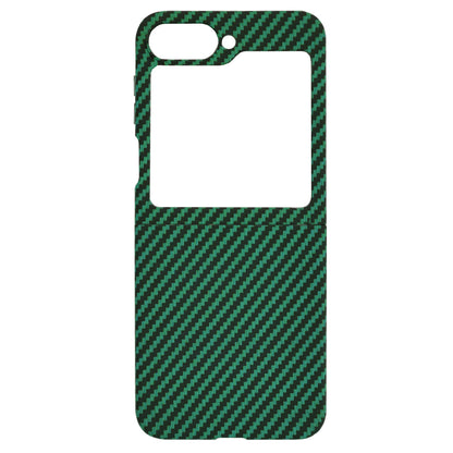 Fodral för Samsung Galaxy Z Flip7 FE F761 / Z Flip6 F741, Techsuit, Carbonite FiberShell, Grön
