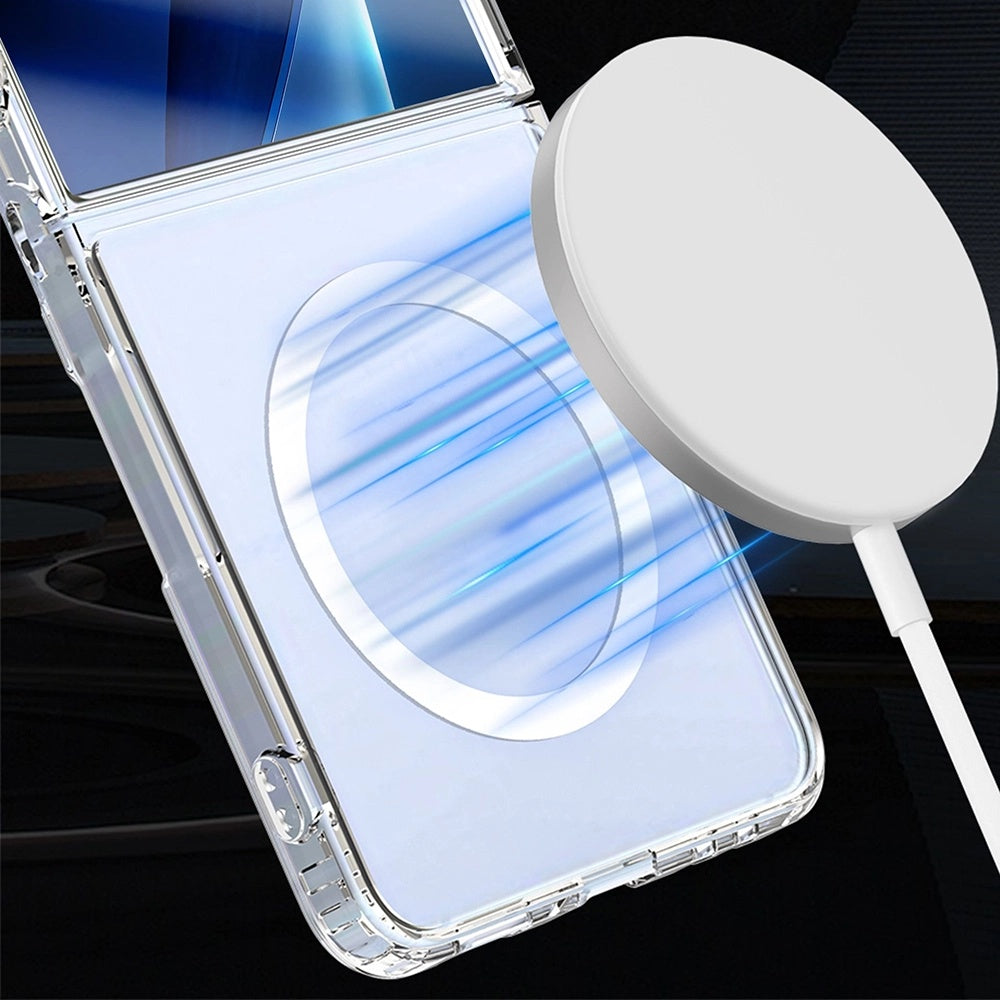 MagSafe-fodral för Samsung Galaxy Z Flip7 F766, 3MK, Armor MagCase, Transparent
