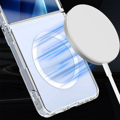 MagSafe-fodral för Samsung Galaxy Z Flip7 F766, 3MK, Armor MagCase, Transparent