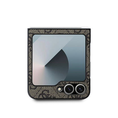 Fodral för Samsung Galaxy Z Flip7 F766, Guess, 4G Metal Logo, Svart