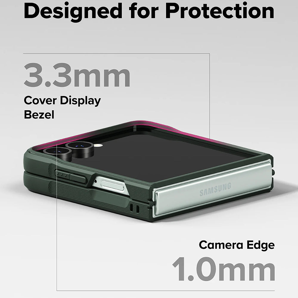 Fodral för Samsung Galaxy Z Flip7 F766, Ringke, Onyx, Mörkgrön