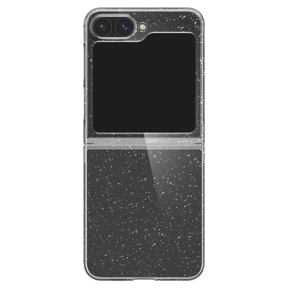 Skyddsfodral för Samsung Galaxy Z Flip7 FE F761 / Z Flip6 F741, Spigen, Air Skin Glitter, Transparent