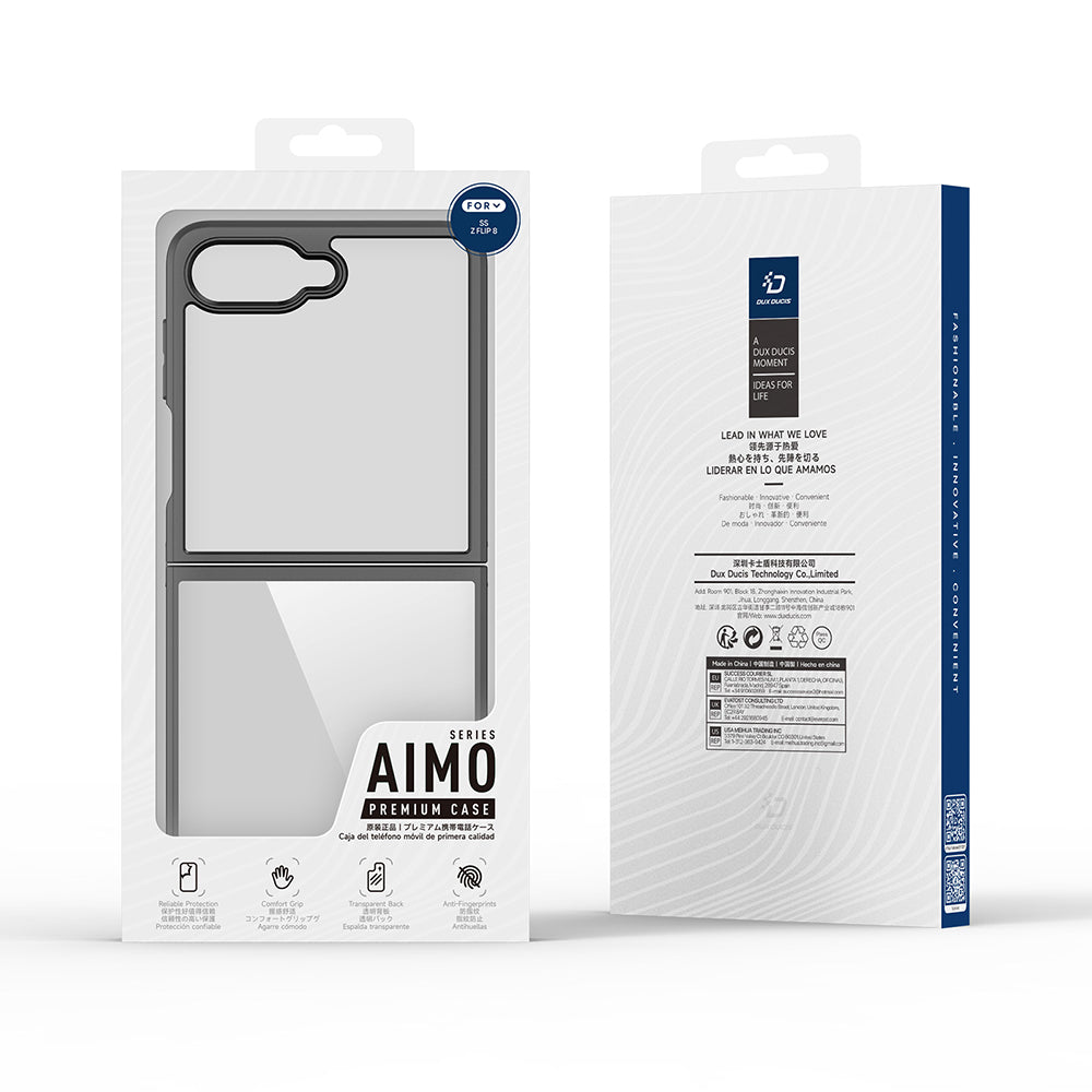 Fodral för Samsung Galaxy Z Flip8 F776, DUX DUCIS, Aimo, Svart