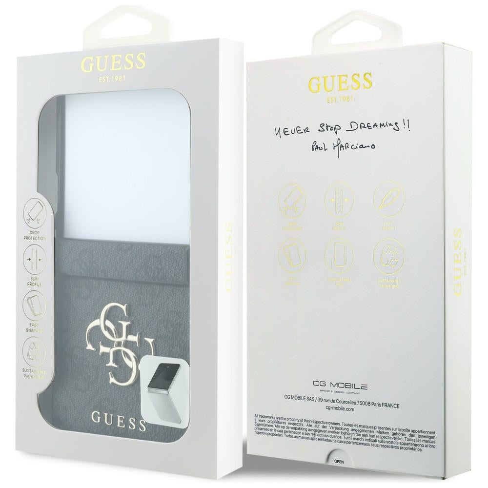 Fodral för Samsung Galaxy Z Flip8 F776, Guess, 4G Big Logo, Svart