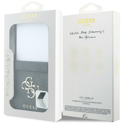 Fodral för Samsung Galaxy Z Flip8 F776, Guess, 4G Big Logo, Svart