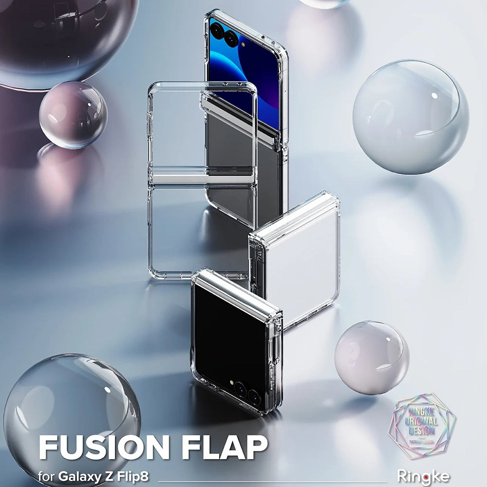Fodral för Samsung Galaxy Z Flip8 F776, Ringke, Fusion Flap, Transparent