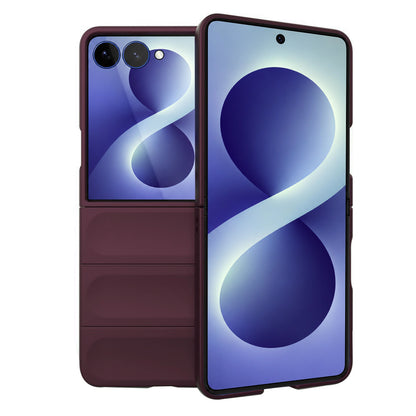 Fodral för Samsung Galaxy Z Flip8 F776, Techsuit, Magic Shield, Vinröd